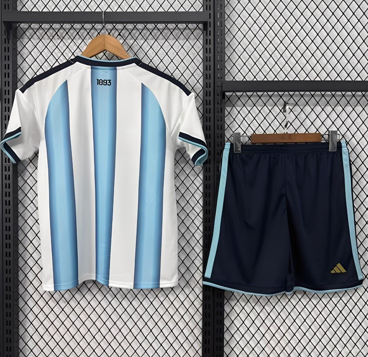 Maillot Enfant Argentine Domicile Coupe du Monde 2026