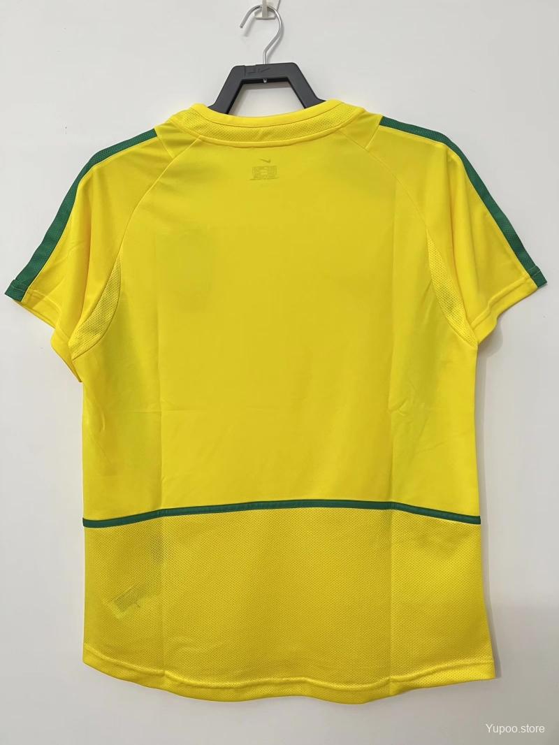 Maillot Rétro Brésil 2002 Jaune