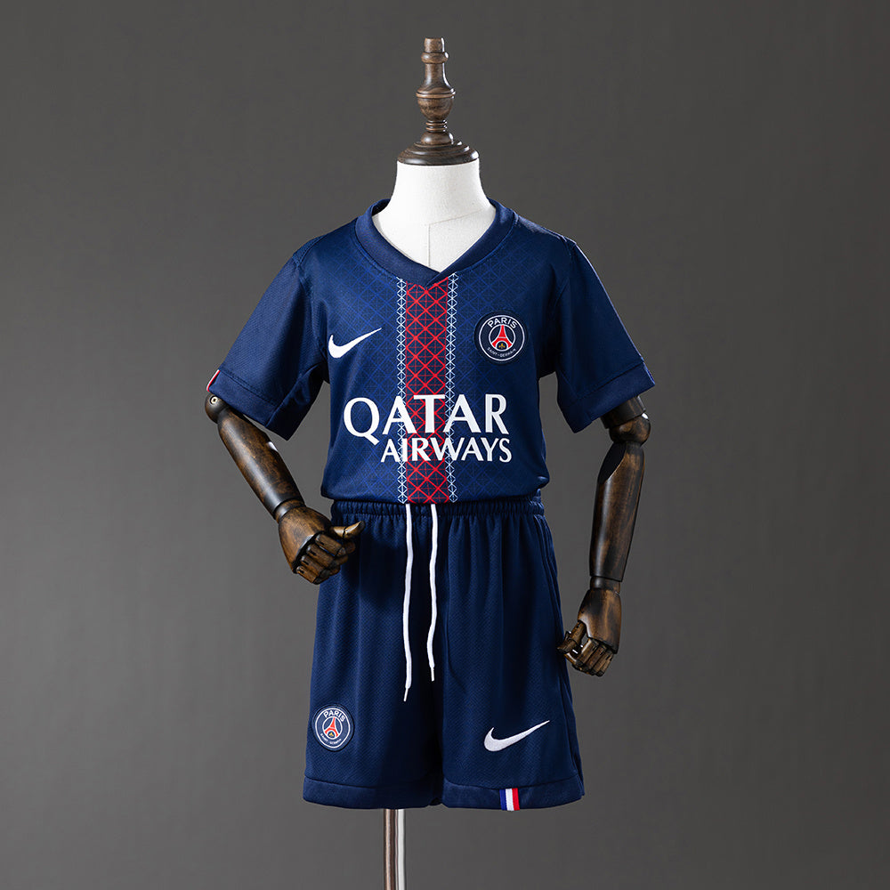MAILLOT ENFANT ET SHORT PARIS PSG DOMICILE 2025/2026