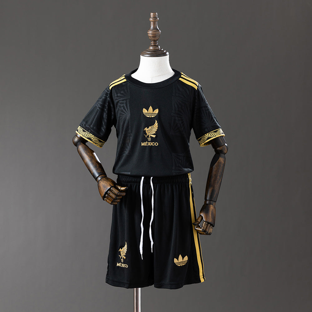 MAILLOT ENFANT ET SHORT MEXIQUE CONCEPT NOIR 2026