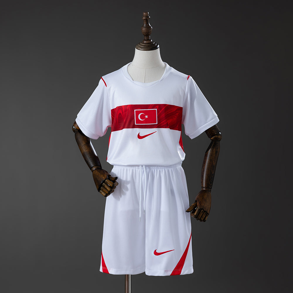 MAILLOT ENFANT ET SHORT TURQUIE EXTÉRIEUR COUPE DU MONDE 2026