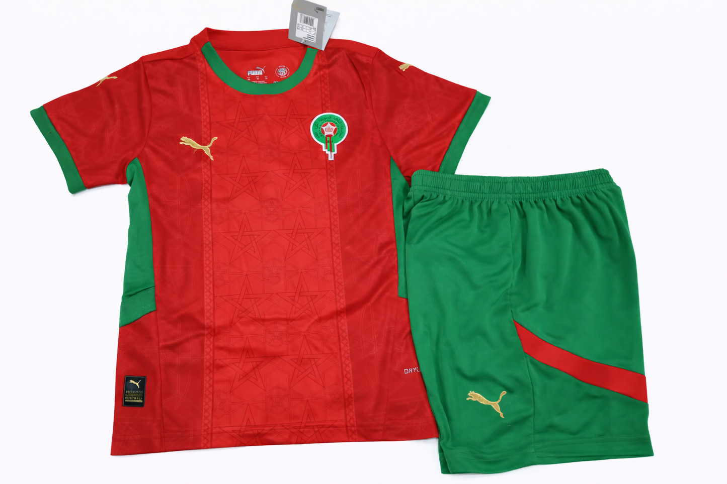 MAILLOT ENFANT ET SHORT MAROC DOMICILE CAN 2026