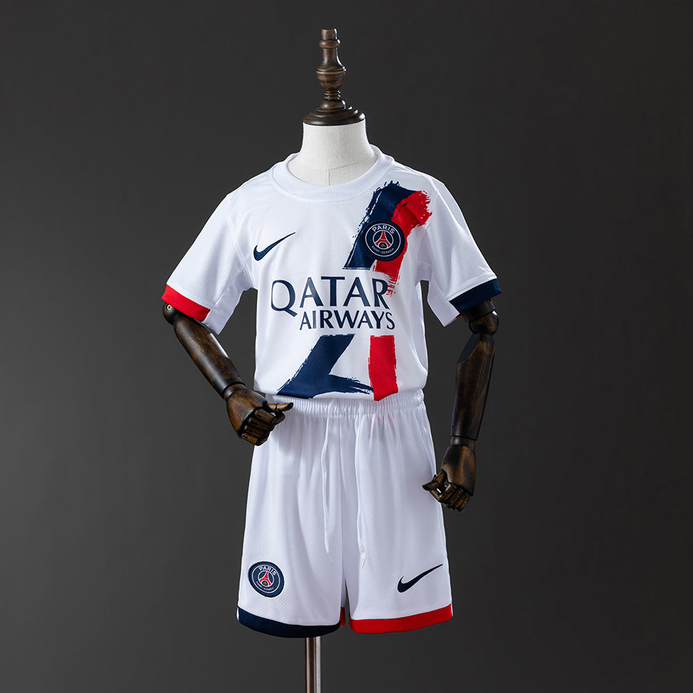 MAILLOT ENFANT ET SHORT PARIS PSG EXTÉRIEUR 2025/2026