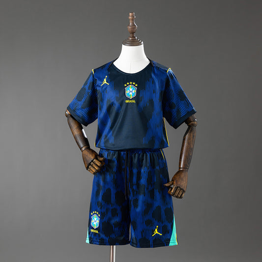 MAILLOT ENFANT ET SHORT BRÉSIL EXTÉRIEUR COUPE DU MONDE 2026