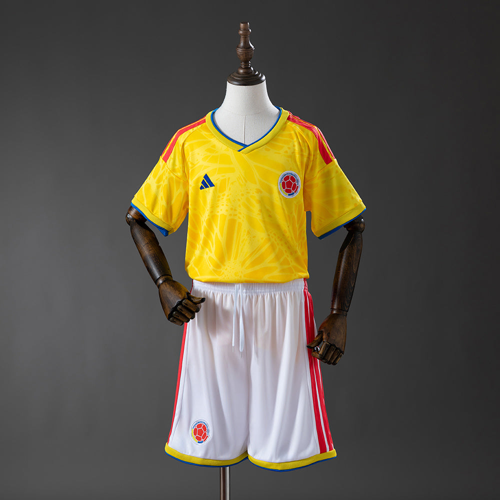 MAILLOT ENFANT ET SHORT COLOMBIE DOMICILE COUPE DU MONDE 2026