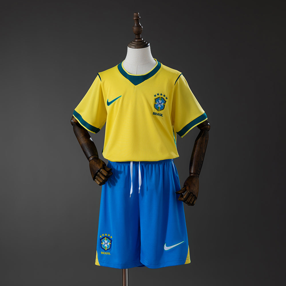 MAILLOT ENFANT ET SHORT BRÉSIL DOMICILE COUPE DU MONDE 2026