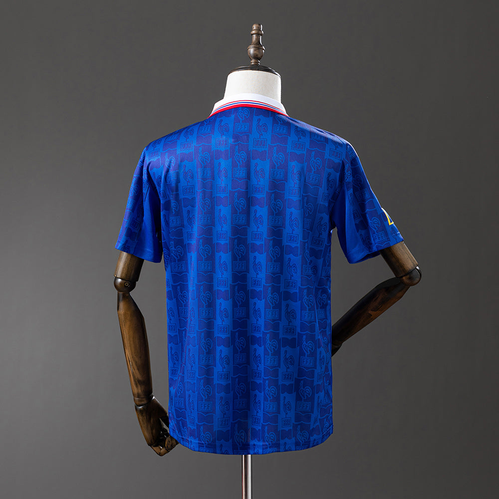 MAILLOT RÉTRO FRANCE 1996 BLEU