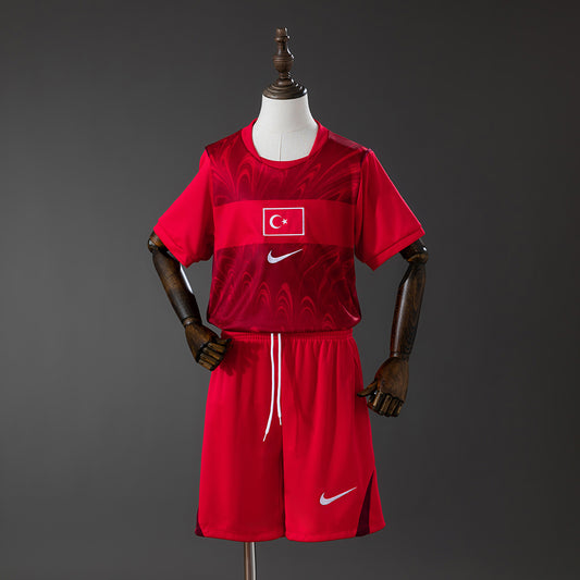 MAILLOT ENFANT ET SHORT TURQUIE DOMICILE COUPE DU MONDE 2026