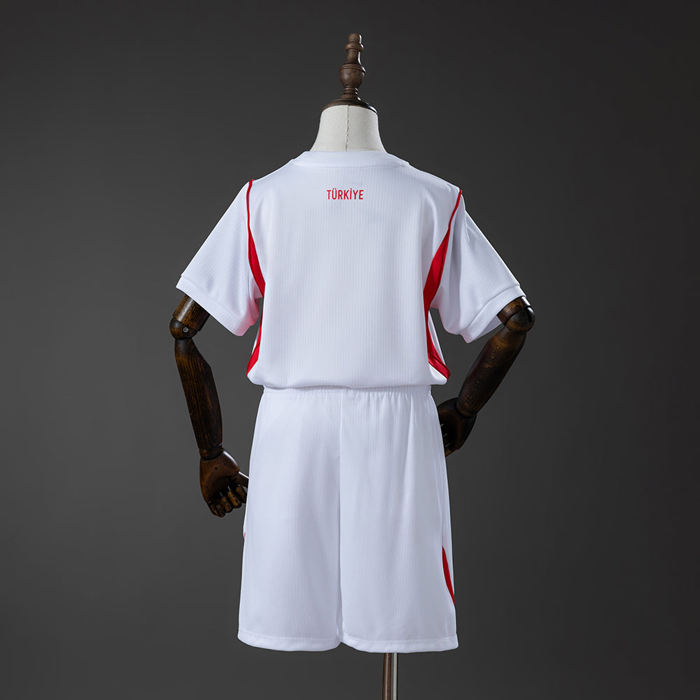 MAILLOT ENFANT ET SHORT TURQUIE EXTÉRIEUR COUPE DU MONDE 2026