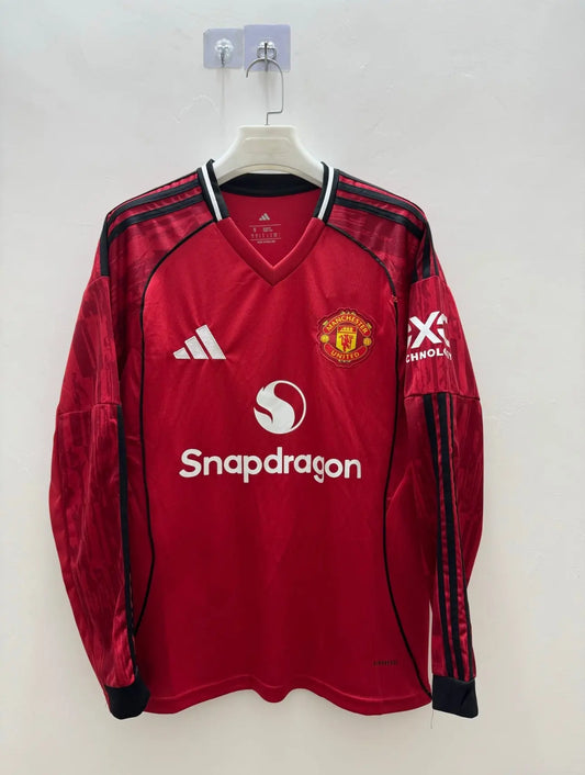 Maillot Manches Longues Manchester United Domicile 2025/2026 Le Footballeur Shop