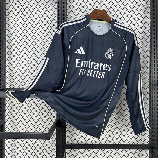 Maillot Manches Longues Real Madrid Extérieur 2025/2026 Le Footballeur Shop