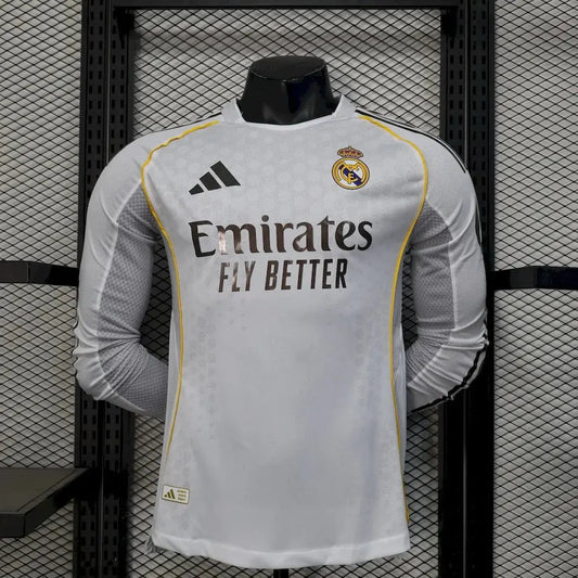 Maillot Manches Longues Real Madrid Domicile 2025/2026 Le Footballeur Shop