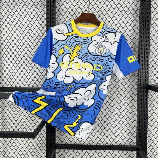 Maillot Manchester City Concept Bleu