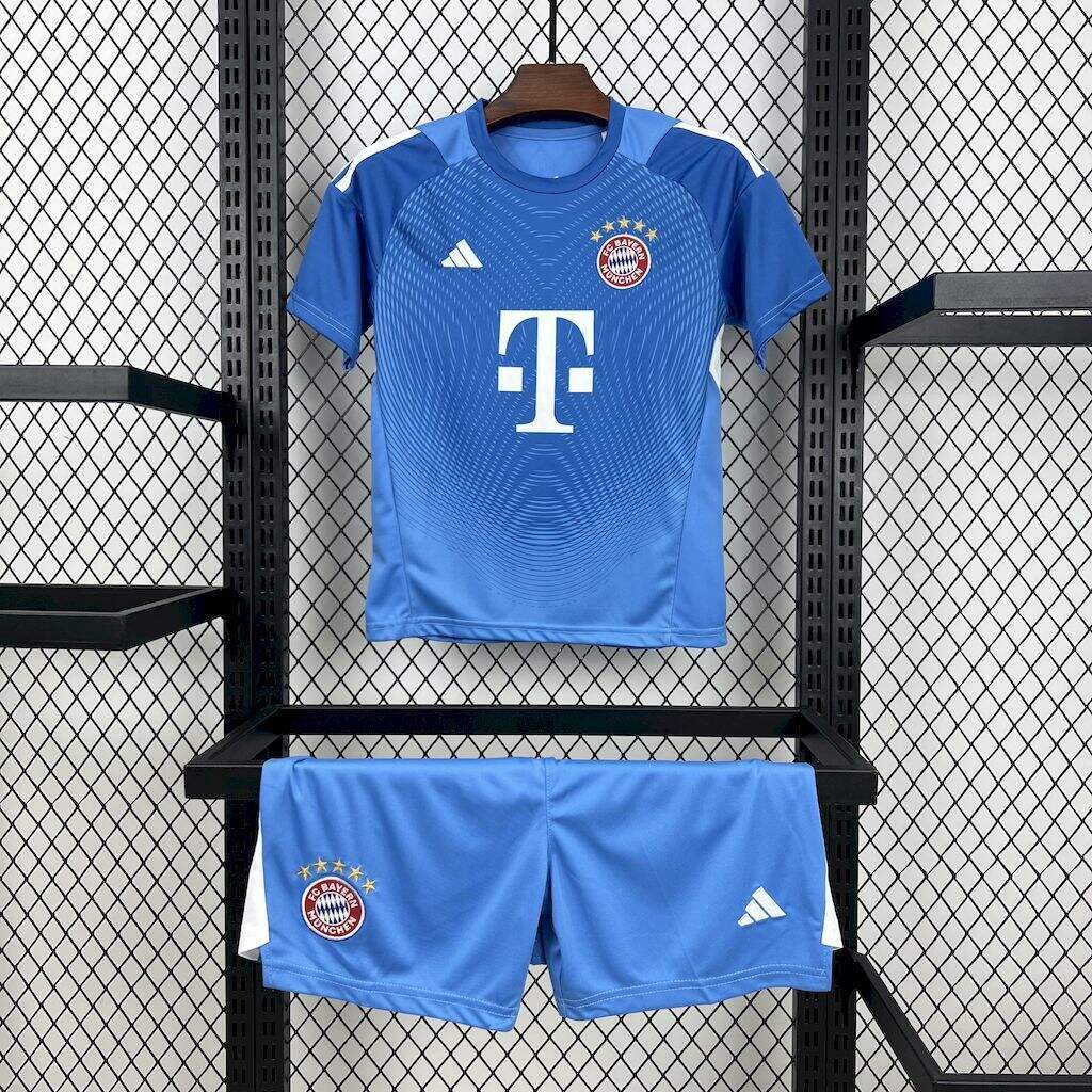 Maillot Enfant Bayern Munich Gardien Bleu 2025/2026