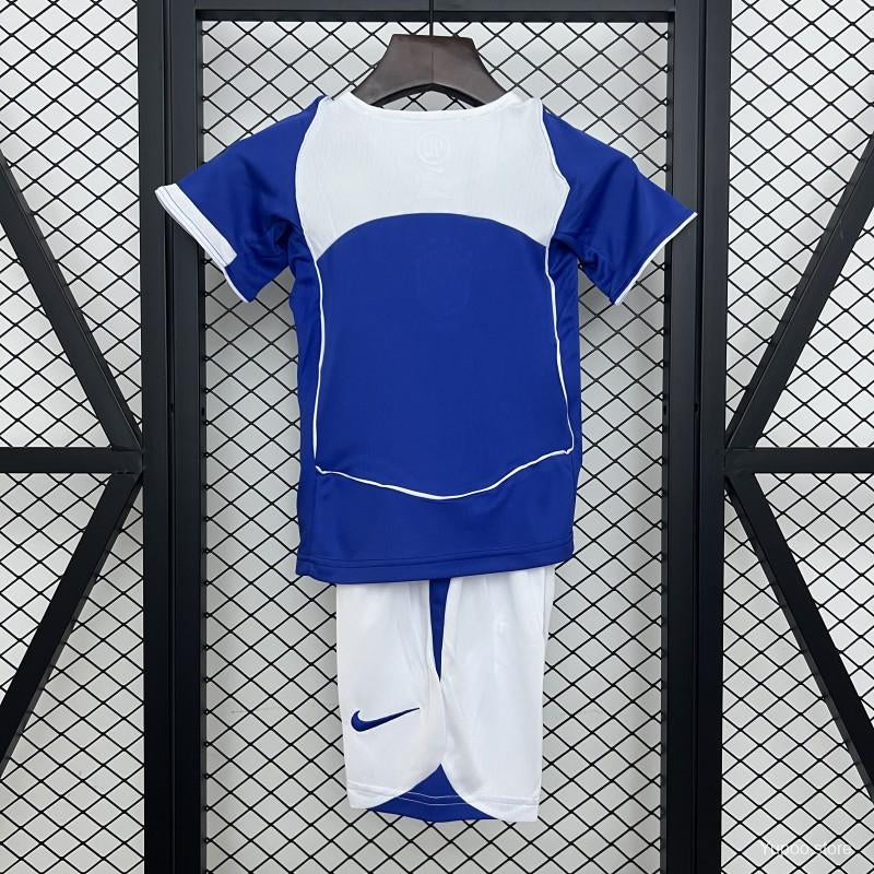 Maillot Rétro Kids Brésil 2004 Bleu