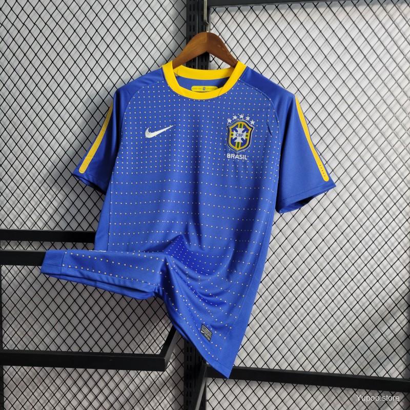 Maillot Rétro Brésil 2010 Bleu