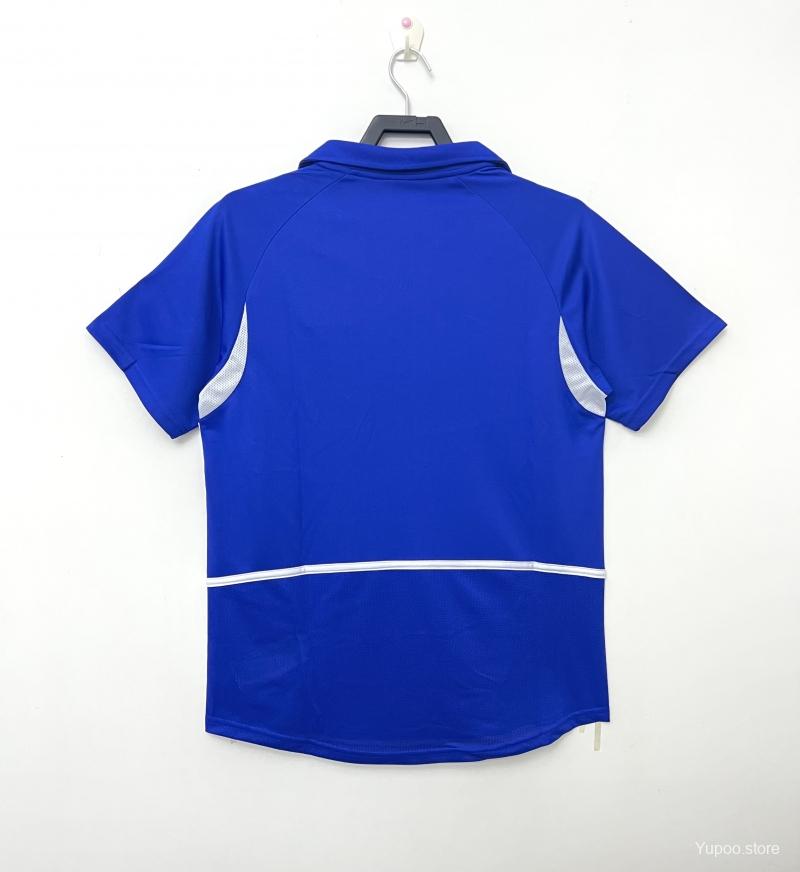 Maillot Rétro Brésil 2002 Bleu