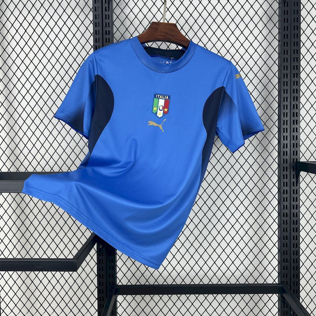 Maillot Italie Rétro 2006 Bleu