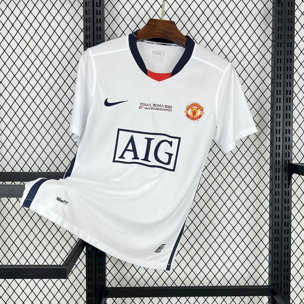 Maillot Rétro Manchester United 2008/2009 Blanc